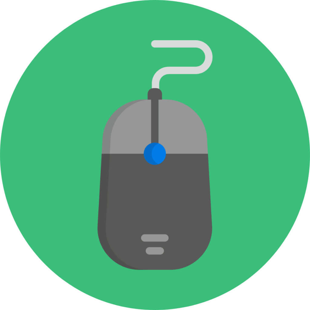 JP Computer Mouse Circle Icon 4